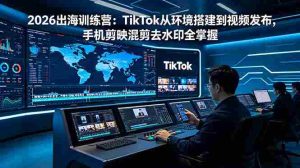 (18875期)2026出海训练营:TikTok从环境搭建到视频发布,手机剪映混剪去水印全掌握-湘创网