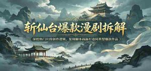 斩仙台爆款漫剧拆解：深挖热门片段创作逻辑，复刻脚本画面打造同类型爆款作品-湘创网