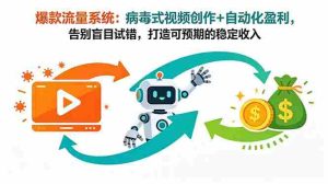(18882期)爆款流量系统:病毒式视频创作+自动化盈利,告别盲目试错,打造可预期的稳定收入-湘创网