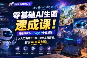 零基础AI生图速成课!吃透GPT-Image2全套玩法,从入门到商业出图,效率直接翻倍,实现AI高效创作-湘创网