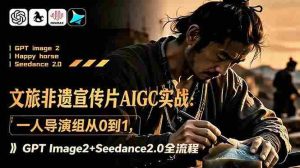 (18925期)文旅非遗宣传片AIGC实战:一人导演组从0到1,GPT Image2+Seedance2.0全流程-湘创网