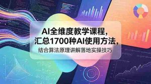 (18834期)AI全维度教学课程,汇总1700种AI使用方法,结合算法原理讲解落地实操技巧-湘创网