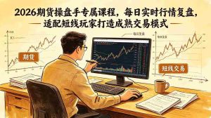 (18902期)2026期货操盘手专属课程-更新6月,每日实时行情复盘,适配短线玩家打造成熟交易模式-湘创网