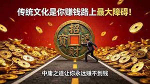 (18872期)付费文章:传统文化是你赚钱路上最大障碍!中庸之道让你永远赚不到钱-湘创网