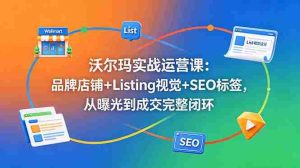 (18740期)沃尔玛实战运营课:品牌店铺+Listing视觉+SEO标签,从曝光到成交完整闭环-湘创网
