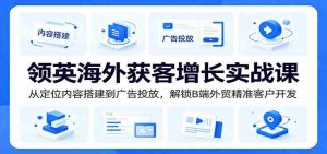 领英海外获客增长实战课:从定位内容搭建到广告投放,解锁B端外贸精准客户开发-湘创网
