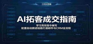AI拓客成交指南：学习高效指令编写，配置自动跟进链路打通邮件与CRM全流程-湘创网