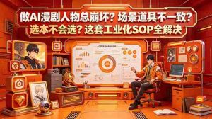 (18850期)做AI漫剧人物总崩坏?场景道具不一致?选本不会选?这套工业化SOP全解决 (更新)-湘创网