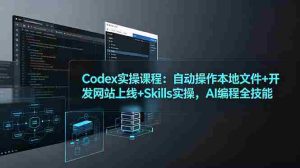 （19009期）Codex实操课程：自动操作本地文件+开发网站上线+Skills实操，AI编程全技能-湘创网